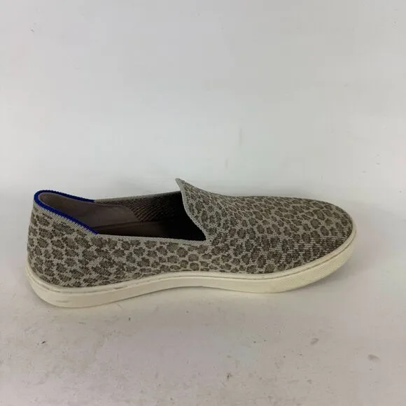Rothy's The Original Sneakers Women's 8.5 Cheetah Print Slip-On Comfort Shoes
