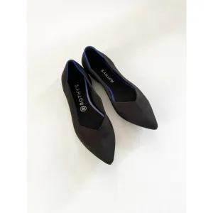 ROTHY's The Point Toe Flats in Black 10W