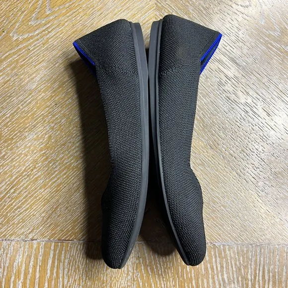 ROTHY’S Women's Round Toe Solid Black Flats Shoes 6.5