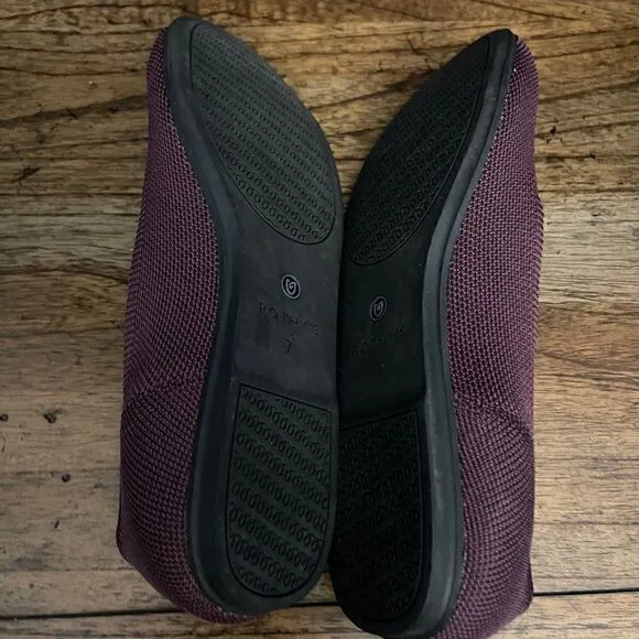 Rothy’s Port Wine Round Toe Retired Flats Shoes