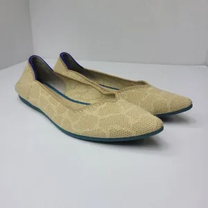 Rothy's Retired Ballet Flats Sahara Gold Round Toe Women's Casual Shoe Size 6