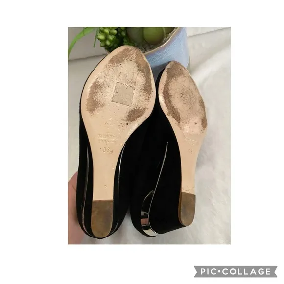 ❤️SALE❤️Great Condition Miu Miu Suede Peep Toe Platform Wedges