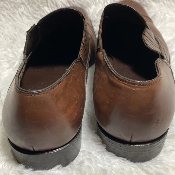 SALVATORE FERRAGAMO Classic Brown Leather Men's Shoes Pictured AS IS
