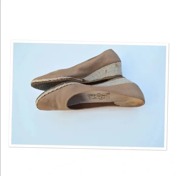 Salvatore Ferragamo low wedges