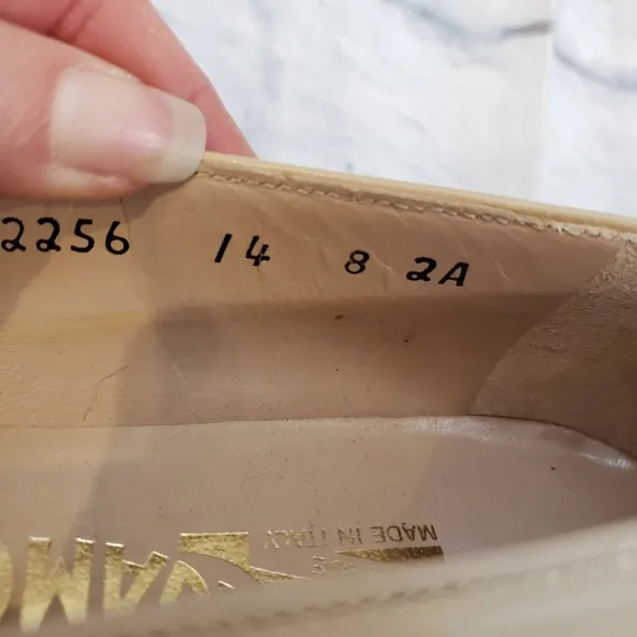 Salvatore Ferragamo Tan Leather &amp; Suede Quilted Flats Women’s Size 8 2A