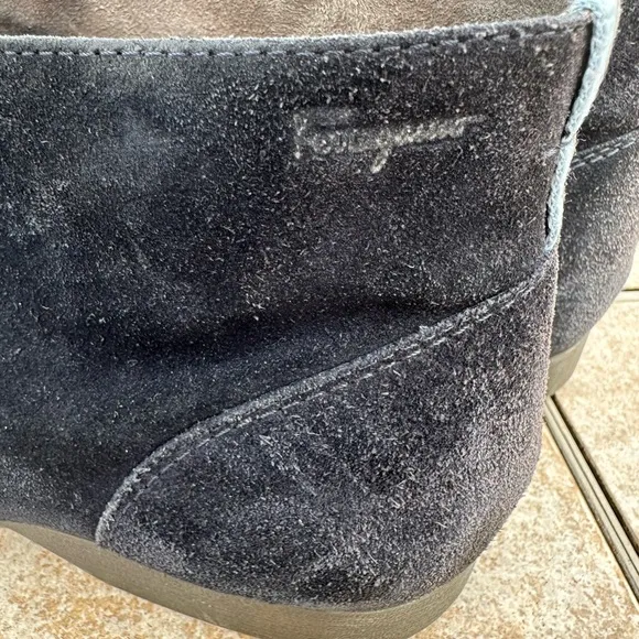 SALVATORE FERRAGAMOSuede Lace-Up Boots