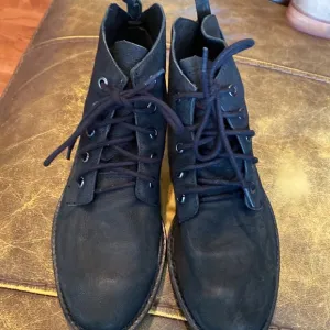 Sam Edelman black leather lace up ankle boots