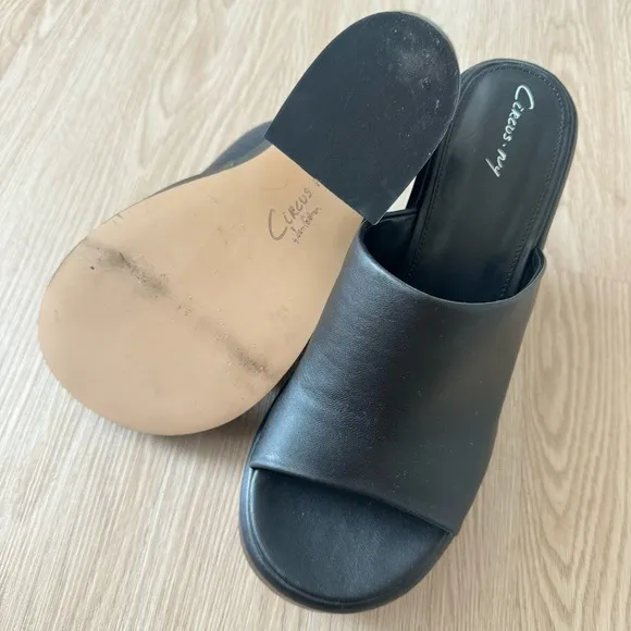 Sam Edelman chucnky heel wedge style sandals nwot