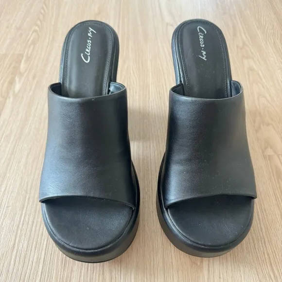 Sam Edelman chucnky heel wedge style sandals nwot