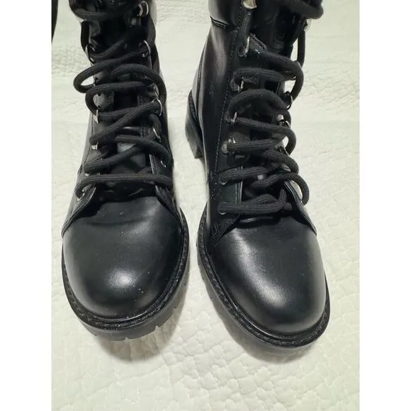 Sam Edelman Combat boots lace up leather 8