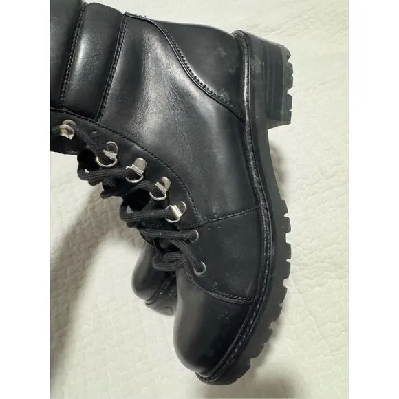 Sam Edelman Combat boots lace up leather 8