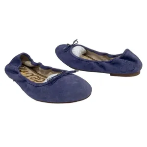 Sam Edelman | Flats Ballet Felicia Purple Suede Leather Round Toe NEW