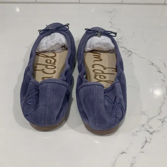 Sam Edelman | Flats Ballet Felicia Purple Suede Leather Round Toe NEW