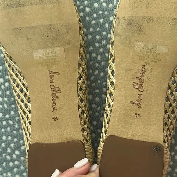 Sam Edelman May raffia ballet flat
