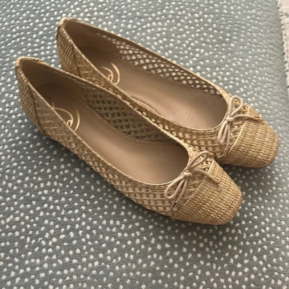 Sam Edelman May raffia ballet flat