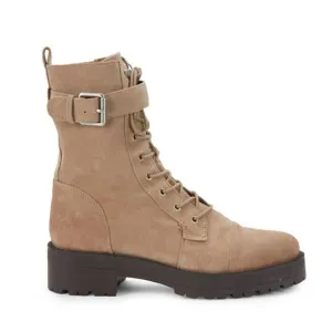 Sam Edelman Junip Suede Lace-Up Combat Boots Tan NWOT size 8.5