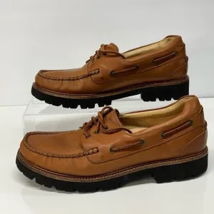 Samuel Hubbard Camplight Lug Sole Moccasins  Saddle Bag Tan  Mens 9.5 Xtralight