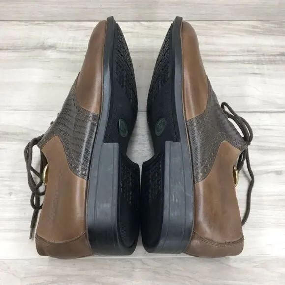 Sandro Moscoloni Oxford Shoes Mens's 12 brown Leather 2 tone Lace Up