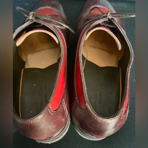 Santoni Oxford two tone shoes