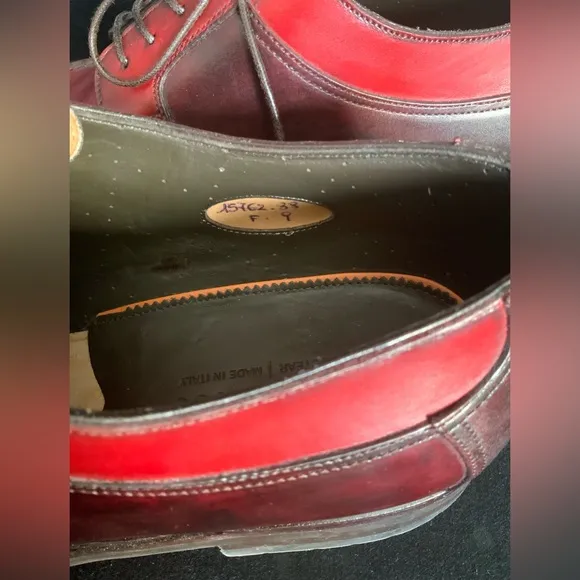 Santoni Oxford two tone shoes