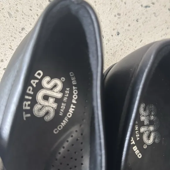 SAS Black Classic Leather Mary Jane Shoes Comfortable Women’s Size 4 Made in USA