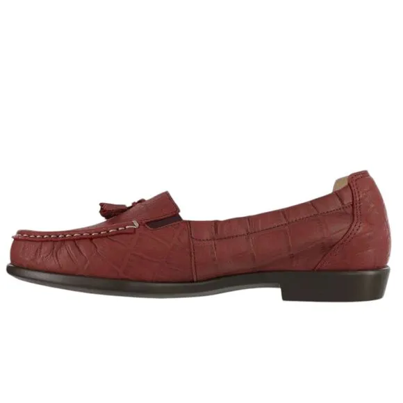 SAS Shoes Women's Size 8M Hope Loafer RED CROC NWOT