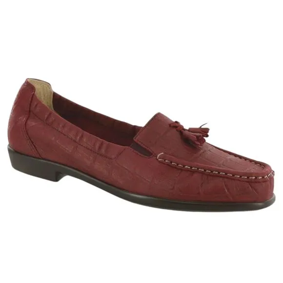 SAS Shoes Women's Size 8M Hope Loafer RED CROC NWOT