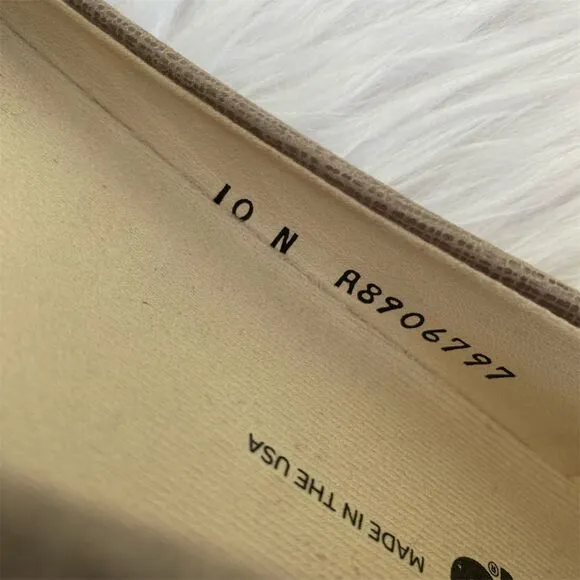 SAS Women's Ballet Flats Size 10 N Tan Leather Slip-On Casual Shoes