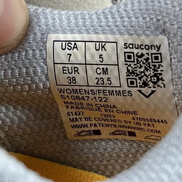 Saucony Kinvara Pro Women Size 7 Grey Running Shoes Sneakers
