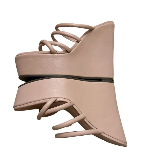 Schutz Cari Wedges Sweet Rose