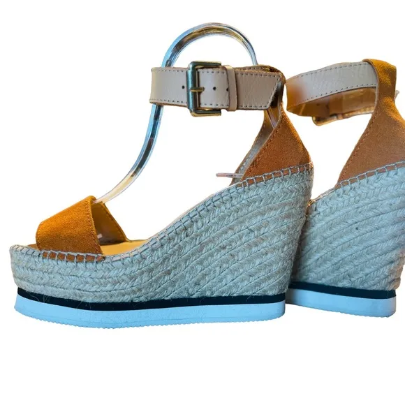 Sea by Chloé Platform Suede Leather Size  8 in excellent condition
