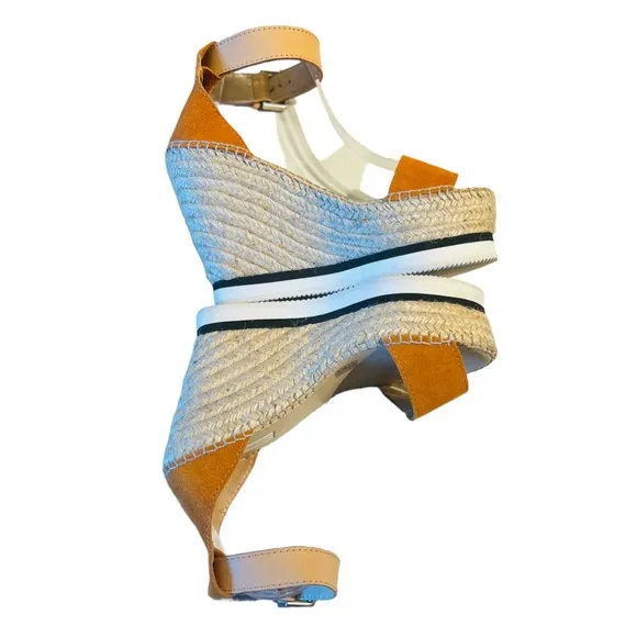 Sea by Chloé Platform Suede Leather Size  8 in excellent condition