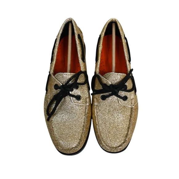 Sebago Womens 6.5 Portland Glitter Boat Shoe NEW