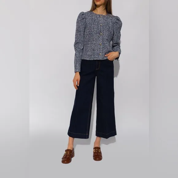 See By Chloé Brown ‘Lyvi’ Leather Pumps Fringed Tassel Detail