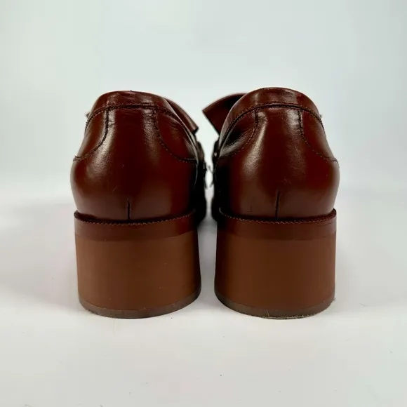 See By Chloé Brown ‘Lyvi’ Leather Pumps Fringed Tassel Detail