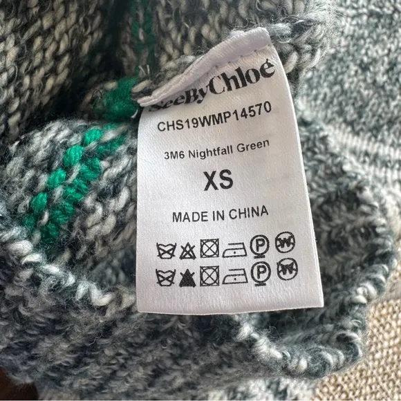 See By Chloe Striped Knit Sweater
