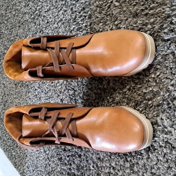 SeeByChloe wedge lace-up boots