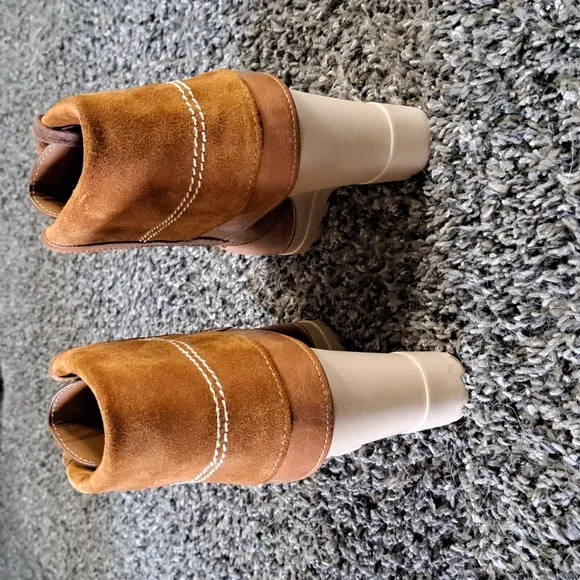SeeByChloe wedge lace-up boots