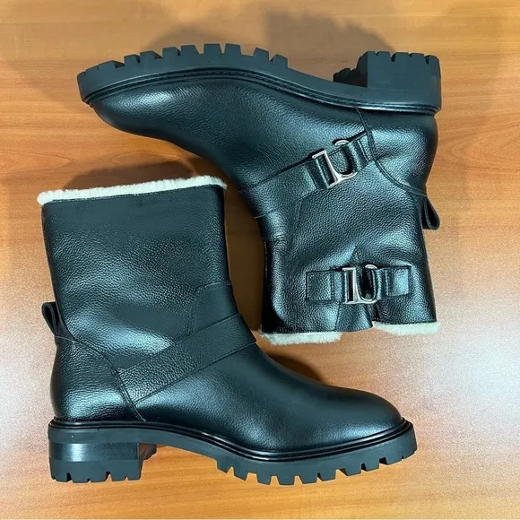 SENSO Mona Moto Women’s Black Leather Boots Size 38 aka Size 8 #B1233