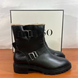 SENSO Mona Moto Women’s Black Leather Boots Size 38 aka Size 8 #B1233