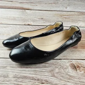 Sesto Meucci Ackley Patent Leather Ballet Flats, black, size 8 m