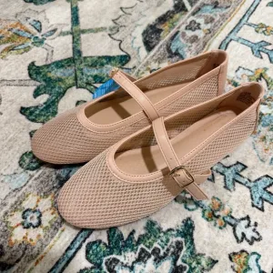 Seychelles NWT Pink Mesh Mary Jane Flats size 6.5