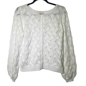 Sezane White Ecru Marthe Cardigan NWT Small