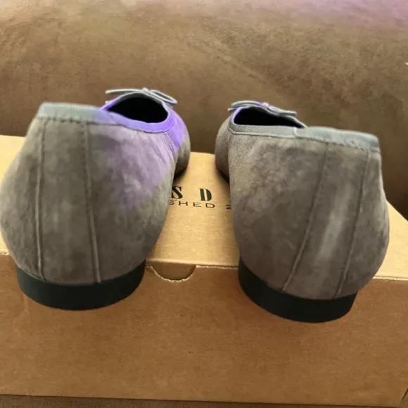 Shesday from Gabriela Flats Size 9 2/3”X 3 1/4” Grey New in box Handmade