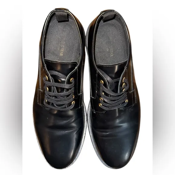 Shoe The Bear Cosmos Black Derby Shoes with Glossy Finish Men’s Size 11