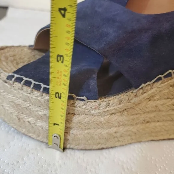 Sigerson Morrison Navy Wedges Sandals  Size 8