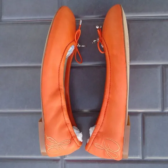 SIZE 4. Sam Edelman big girl FELICIA leather ballet flats.