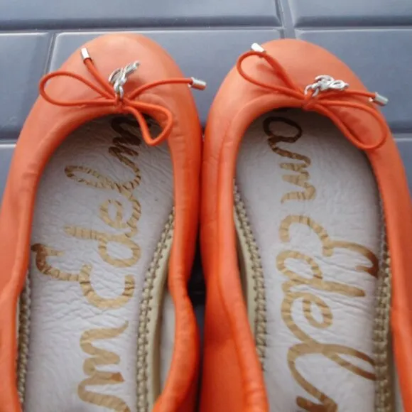 SIZE 4. Sam Edelman big girl FELICIA leather ballet flats.