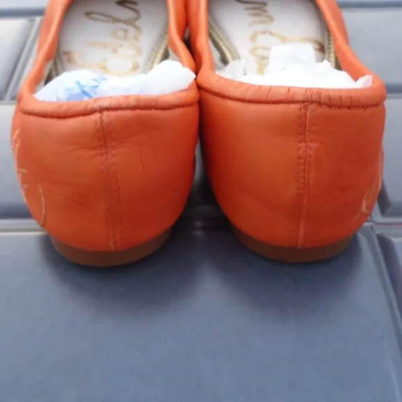 SIZE 4. Sam Edelman big girl FELICIA leather ballet flats.