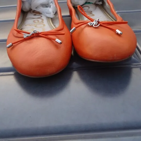 SIZE 4. Sam Edelman big girl FELICIA leather ballet flats.